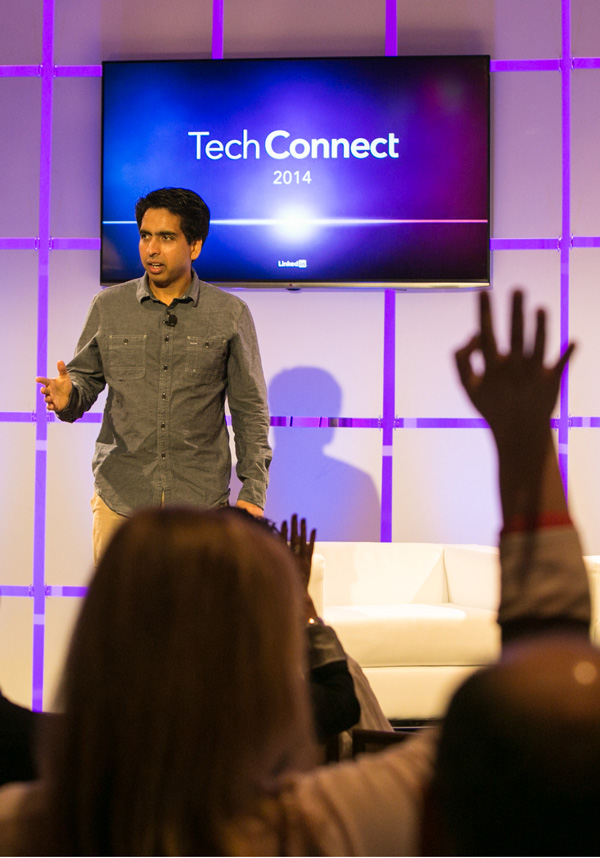 Silicon Valley Linkedin Tech Connect Sal-Khan presenting