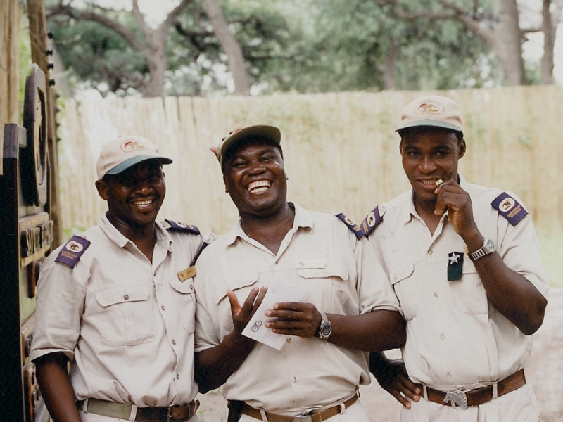 Game park rangers in Botswana