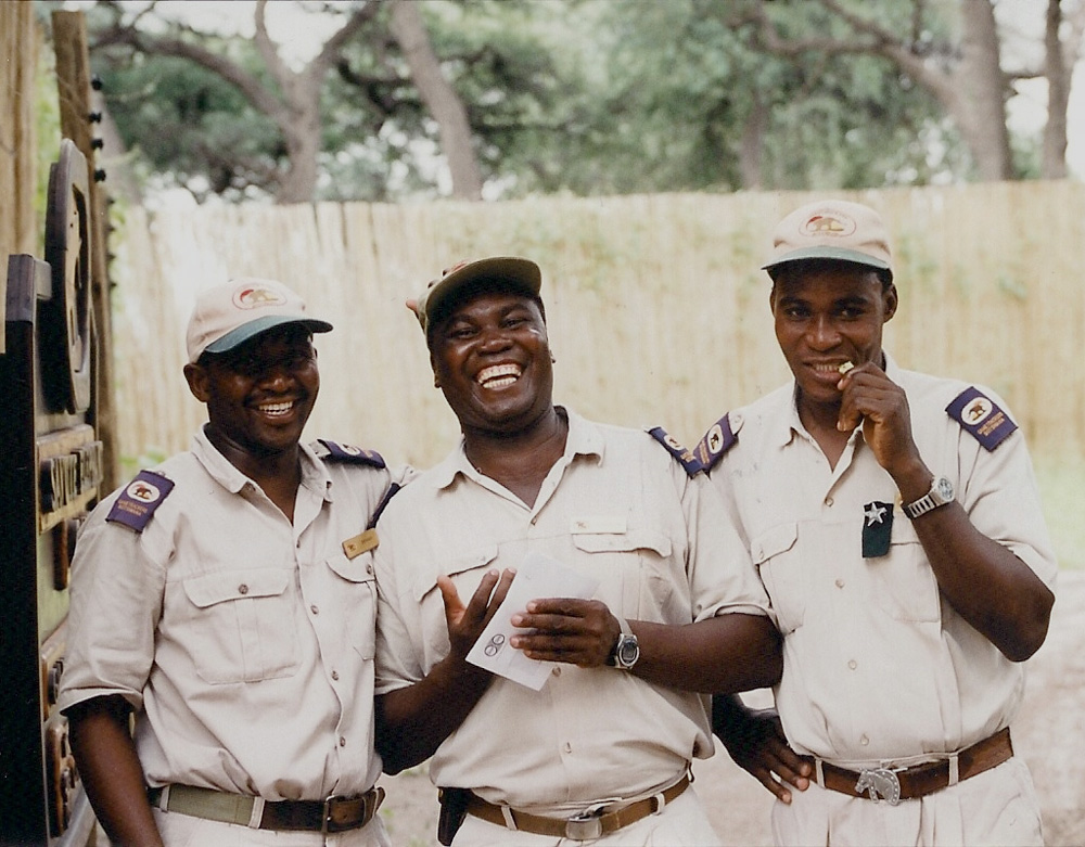 Game park rangers in Botswana